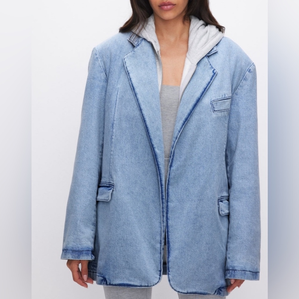 NWT Good American Denim Blazer